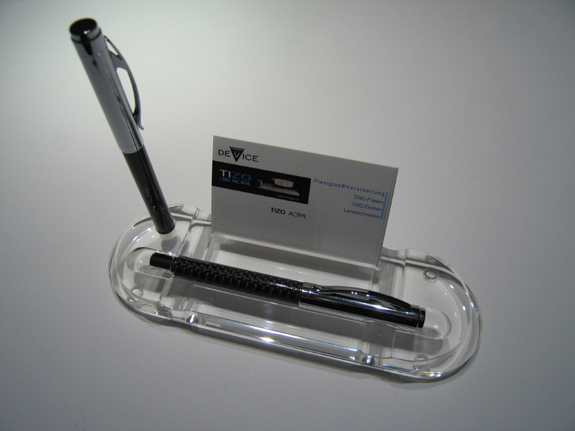 Fountain Pen Holder / Ballpoint Pen Holder clear for business cards
