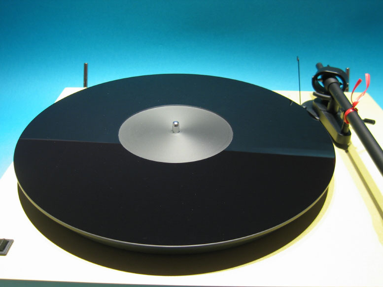 LP Slipmat with Record Label Recess Black Vinyl Provisions Acrylic Turntable Mat 