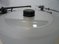 Turntable Platter COVER DISC of PLEXIGLAS® clear