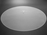 Turntable Platter COVER DISC of PLEXIGLAS® clear-grinded