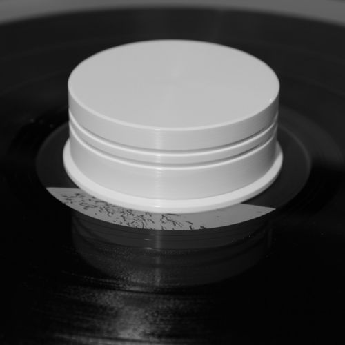 180g Vinyl Record Puck DELTA DEVICE white
