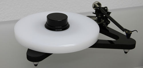 ACRYLTELLER für Rega RP8 Plattenspieler :: weiß - 27mm