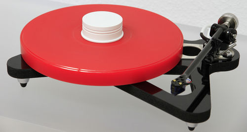 ACRYLTELLER für Rega RP8 Plattenspieler :: rot - 27mm