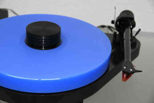 ACRYLTELLER für Plattenspieler Pro-Ject RPM 5.1 RPM 5 - RPM 4 hellblau 30mm