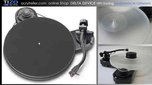 PRO-JECT RPM 1 CARBON turntable + DELTA DEVICE UPGRADE | chassis: black