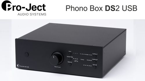 Pro-Ject Phono Box DS2 USB Phono Vorverstärker | schwarz ohne Holzseiten