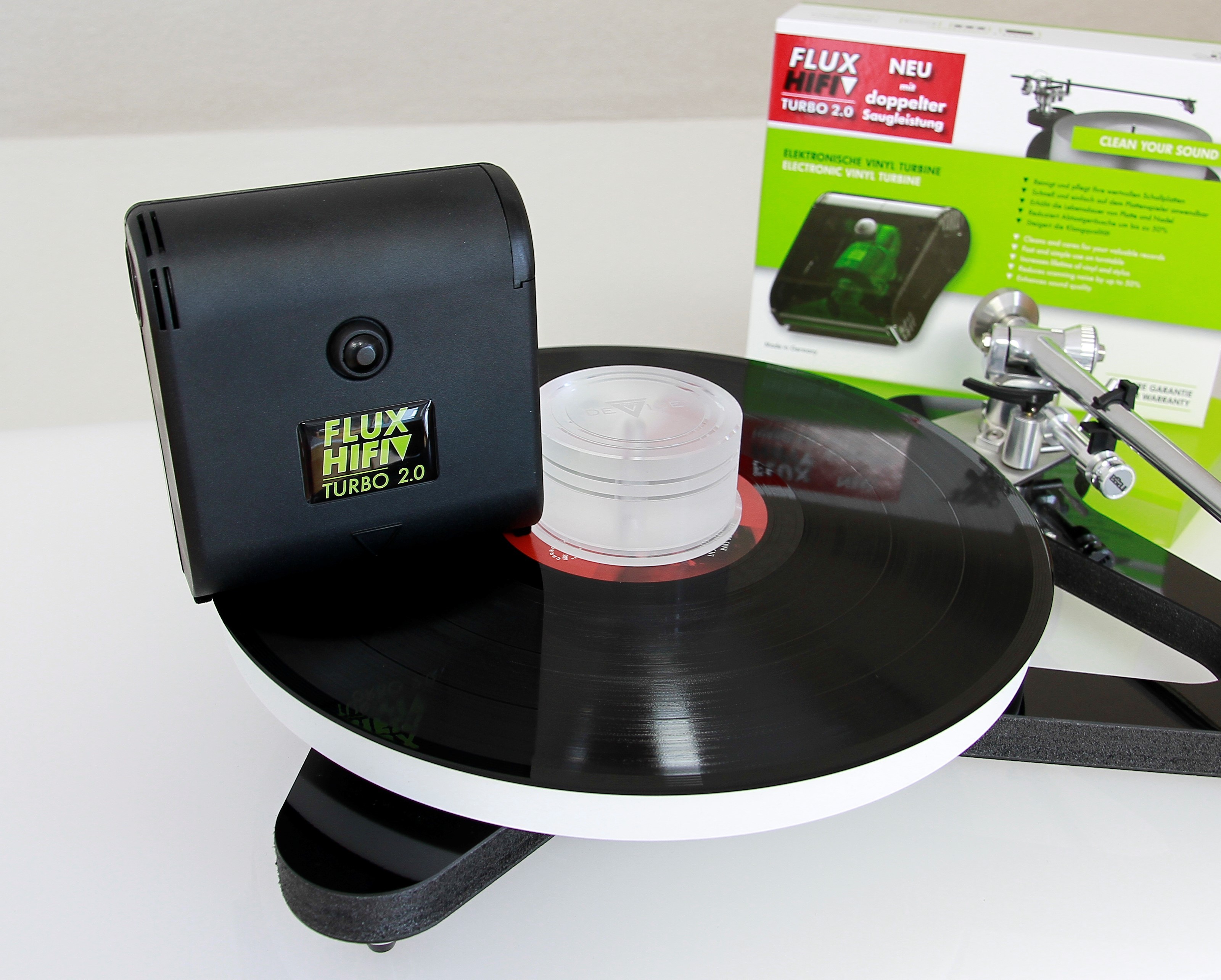 FLUX HIFI Vinyl Turbo 2.0 neu mit doppelter Saugleistung - Fachhändler TIZO ACRYL